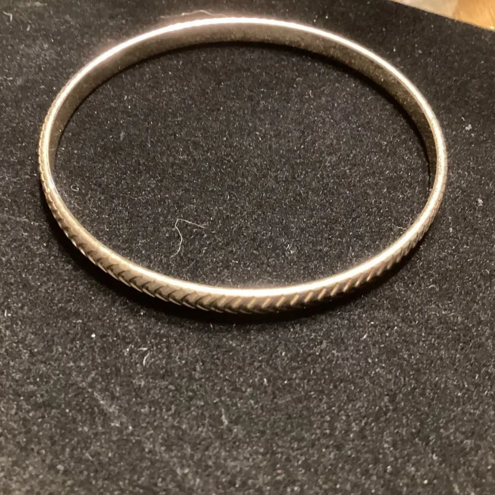 Goldtone Arrow Bangle Bracelet